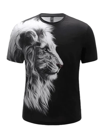 3d Black Lio Tshirt