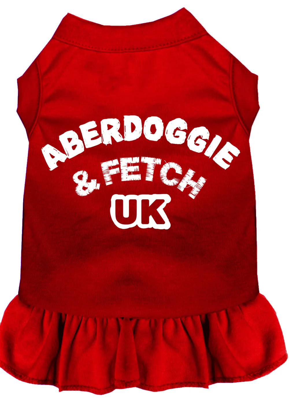 Aberdoggie Uk Screen Print Dress Red Xxl
