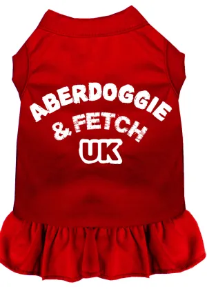 Aberdoggie Uk Screen Print Dress Red Xxl