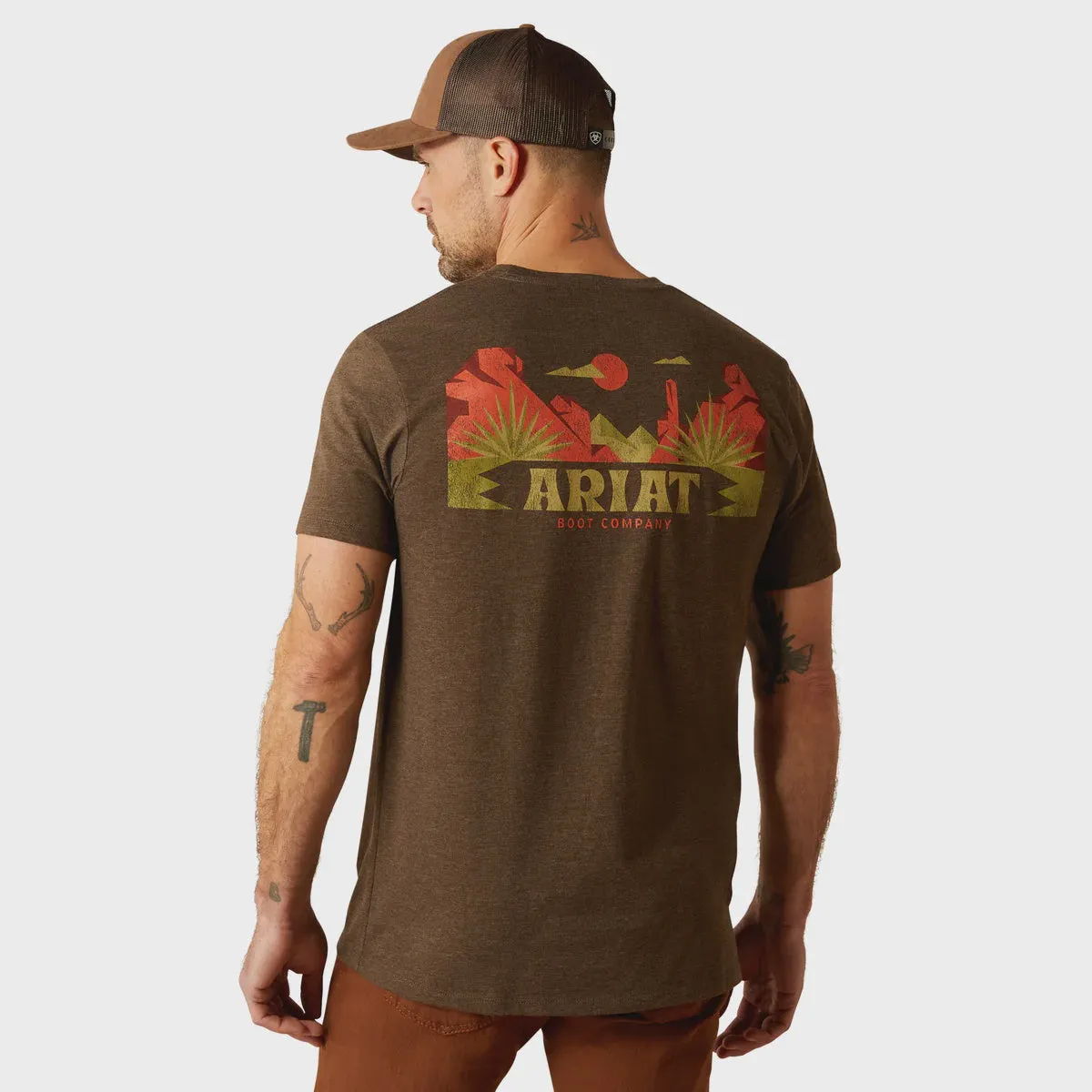 Ariat Men's Modern Messa T-Shirt - Brown Heather