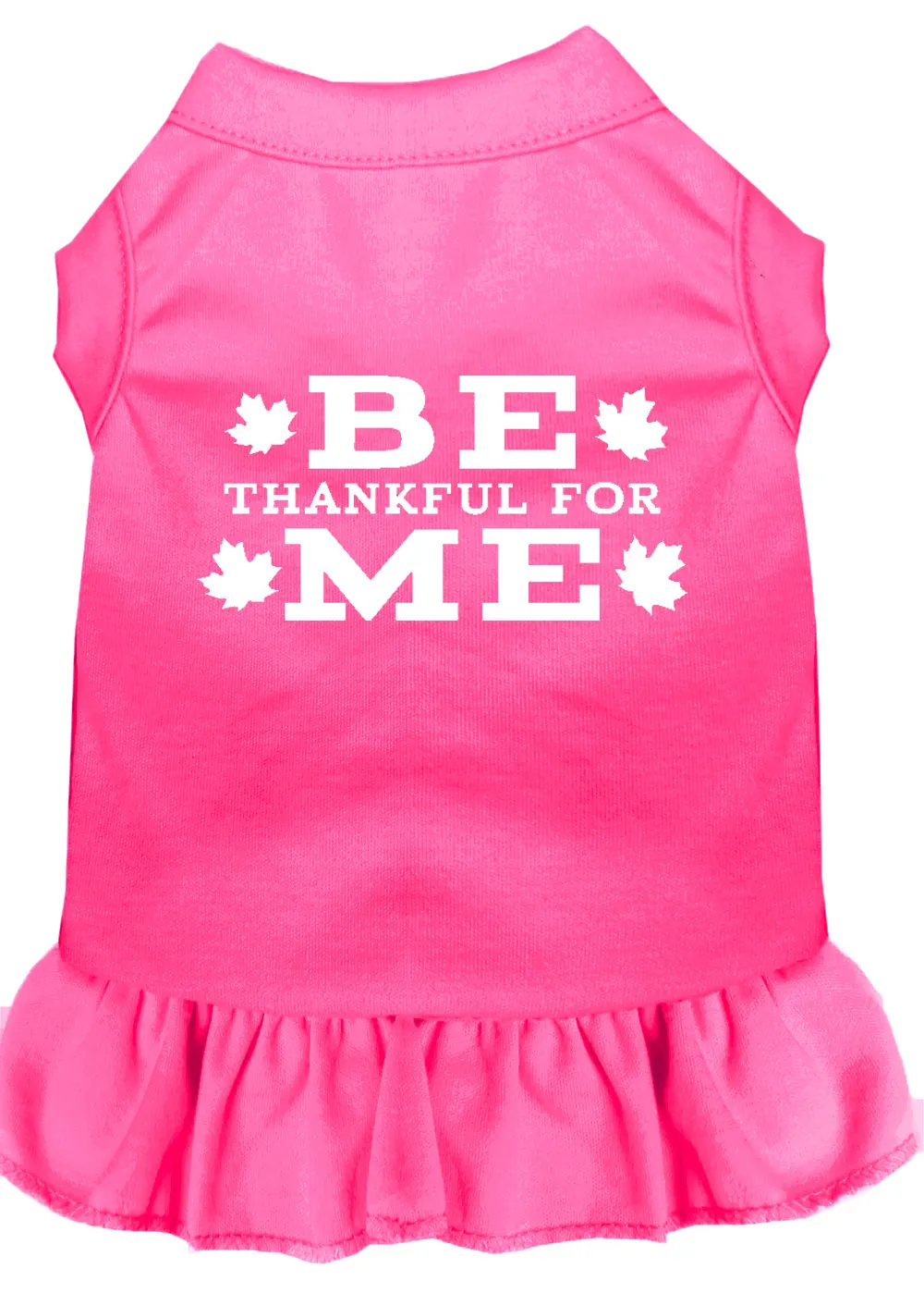 Be Thankful For Me Screen Print Dress Bright Pink Xl