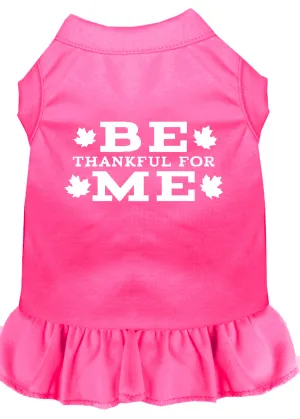 Be Thankful For Me Screen Print Dress Bright Pink Xl