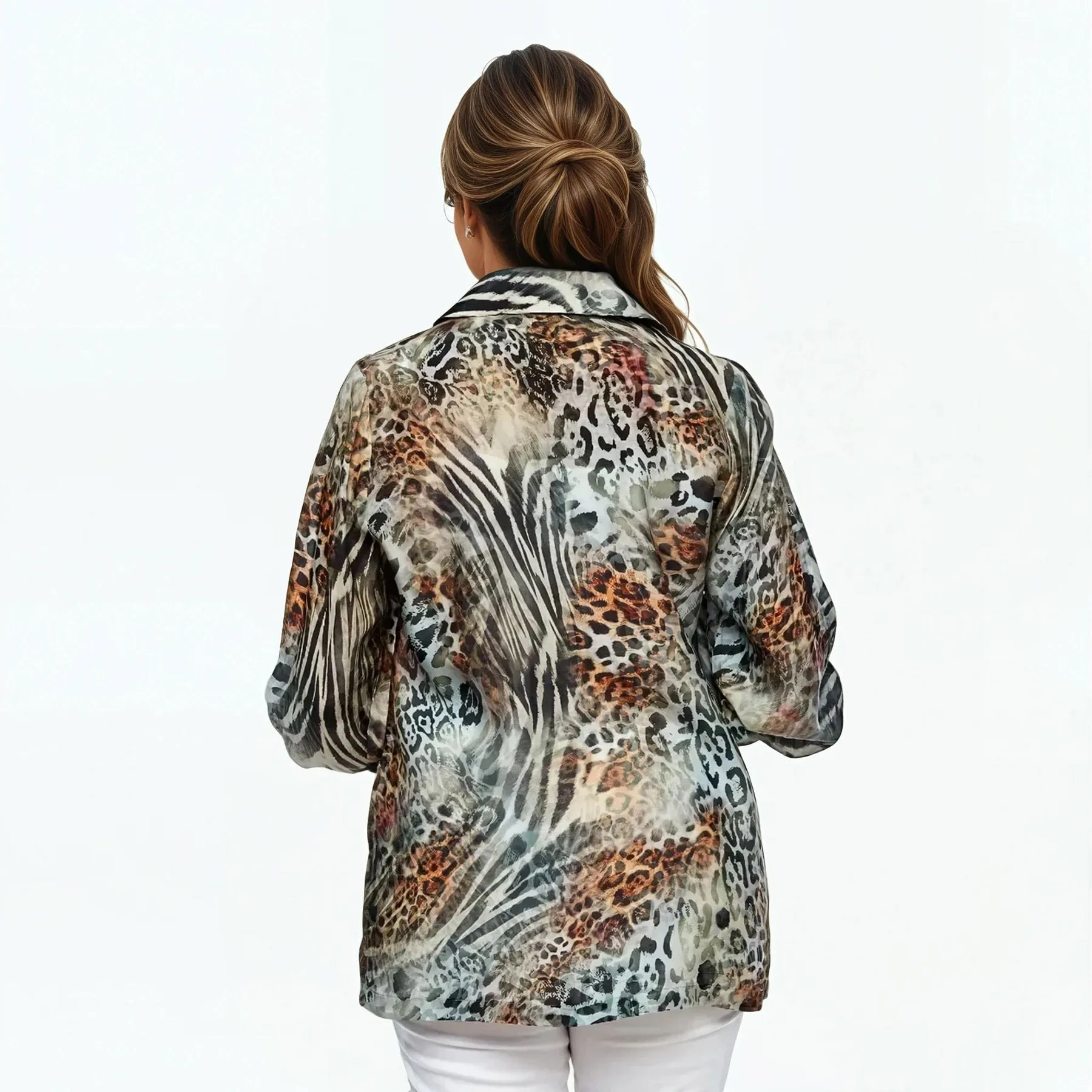 Collared Silk Shirt (Jungle)