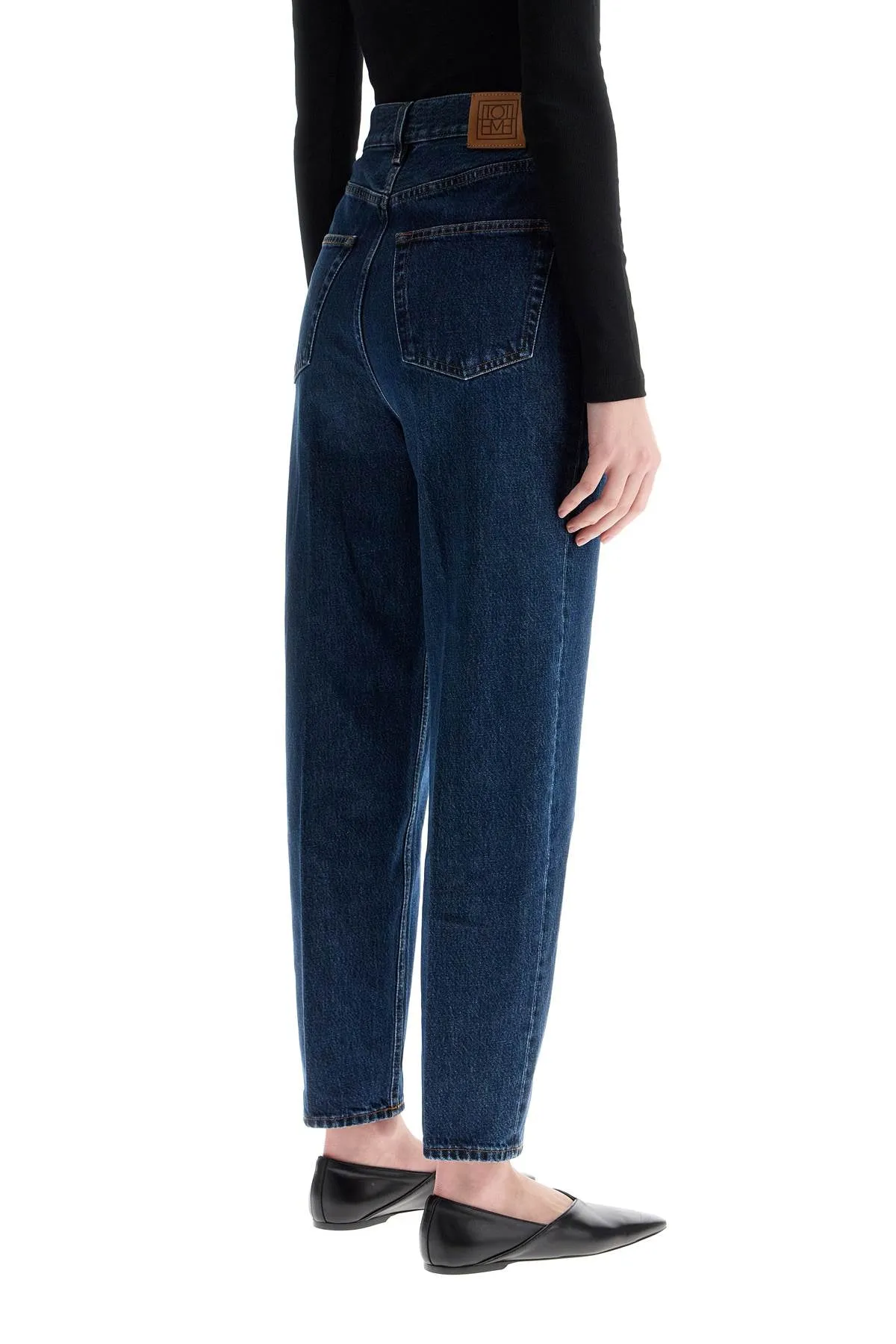 dark blue organic cotton tapered jeans 223 231 741 32 DARK BLUE