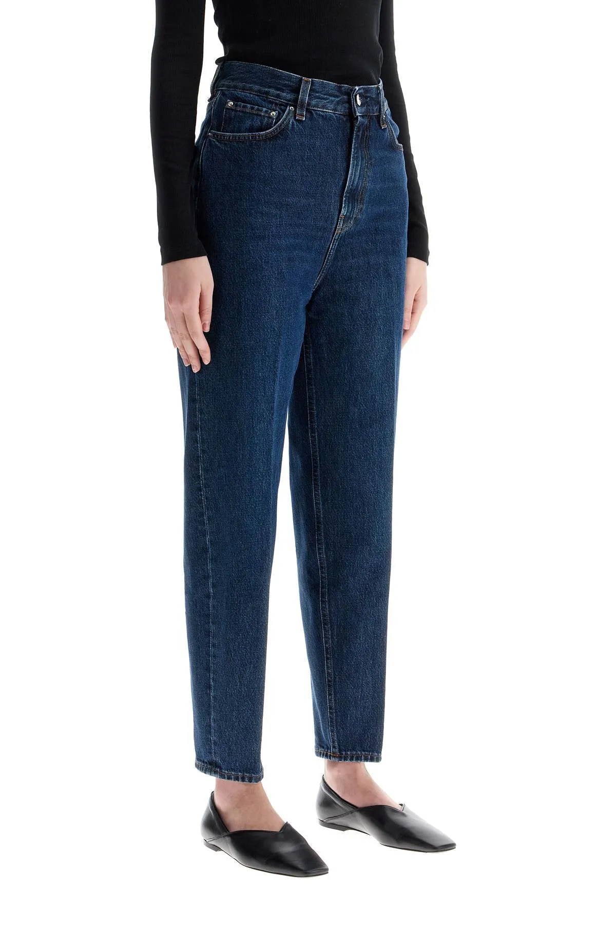 dark blue organic cotton tapered jeans 223 231 741 32 DARK BLUE