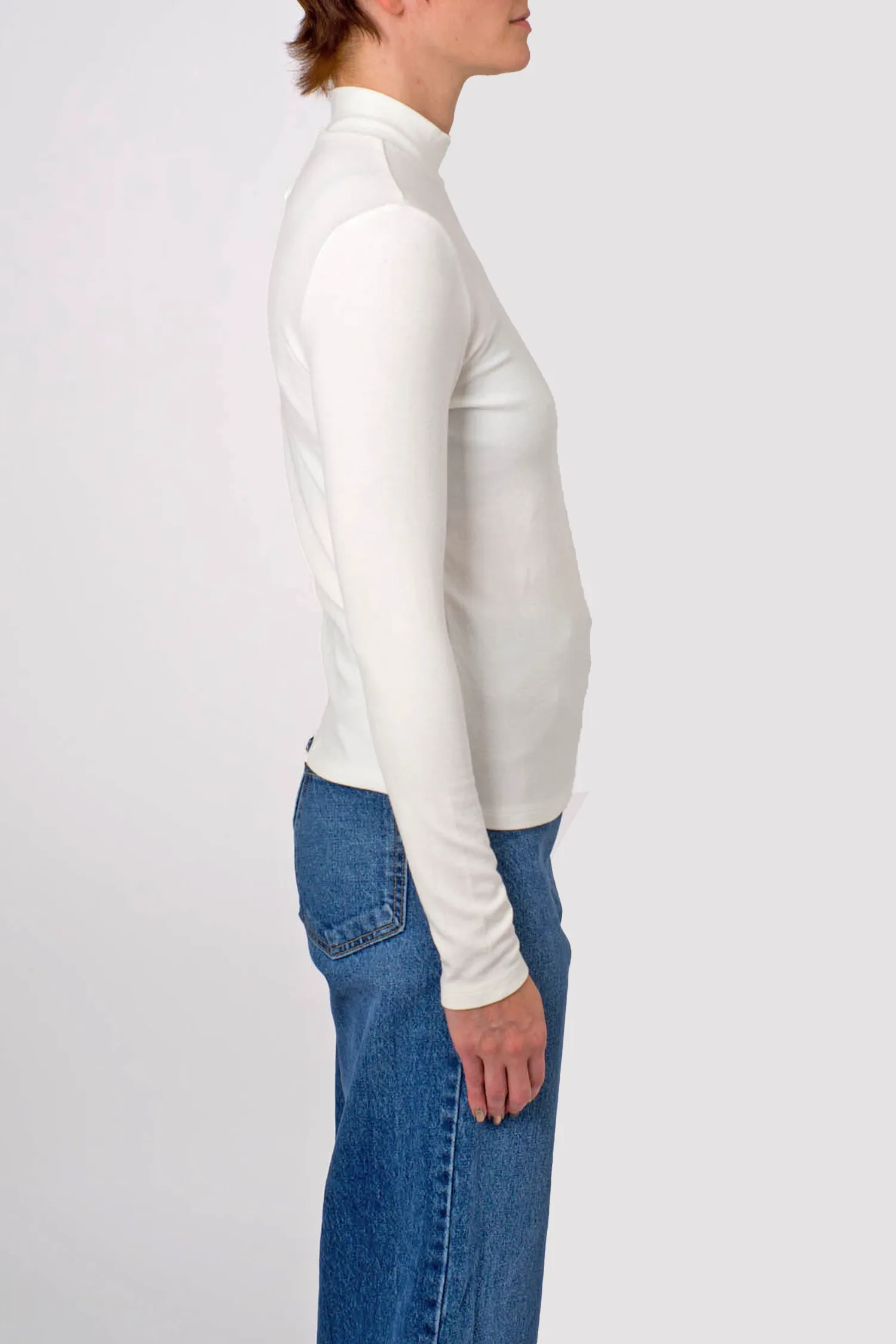 Essential Turtleneck in White