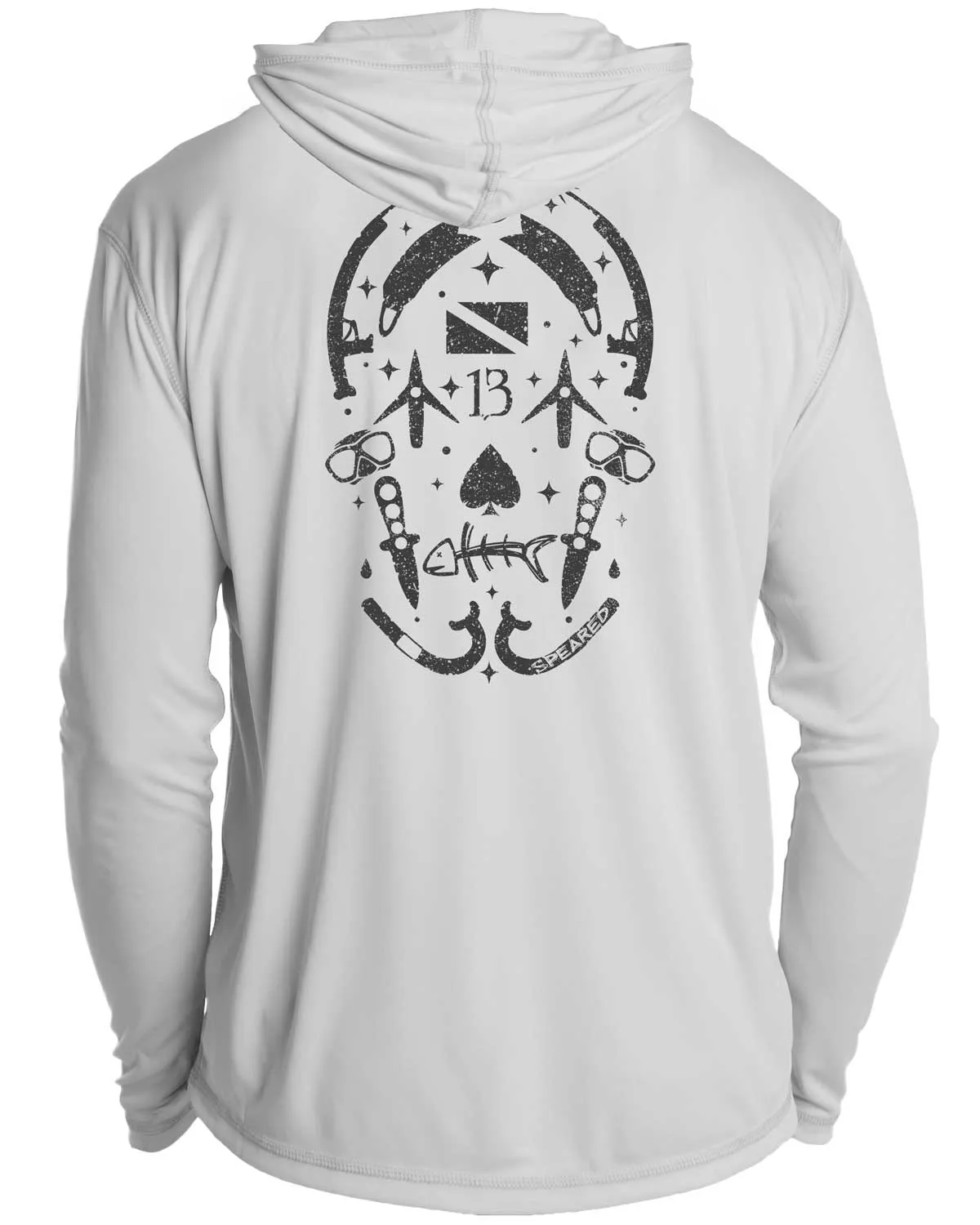 Gearhead Lucky Skull UV UPF 50  Long Sleeve Hoodie
