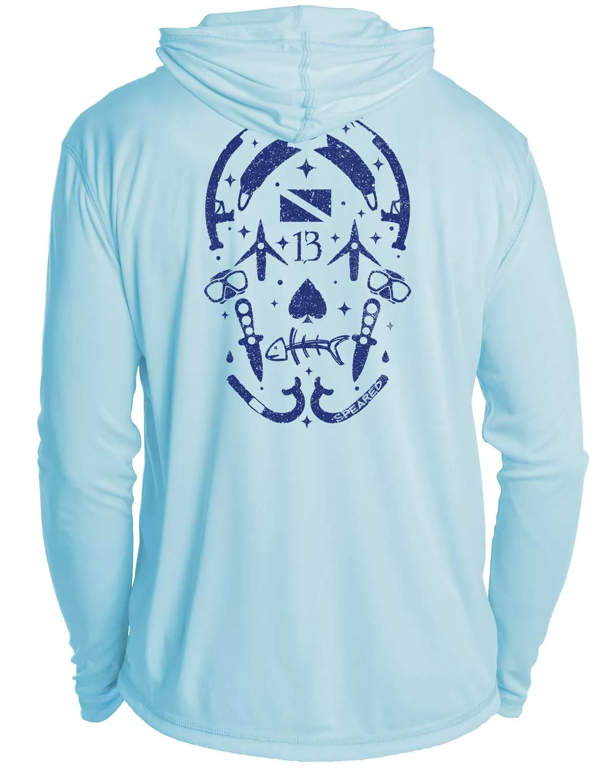 Gearhead Lucky Skull UV UPF 50  Long Sleeve Hoodie