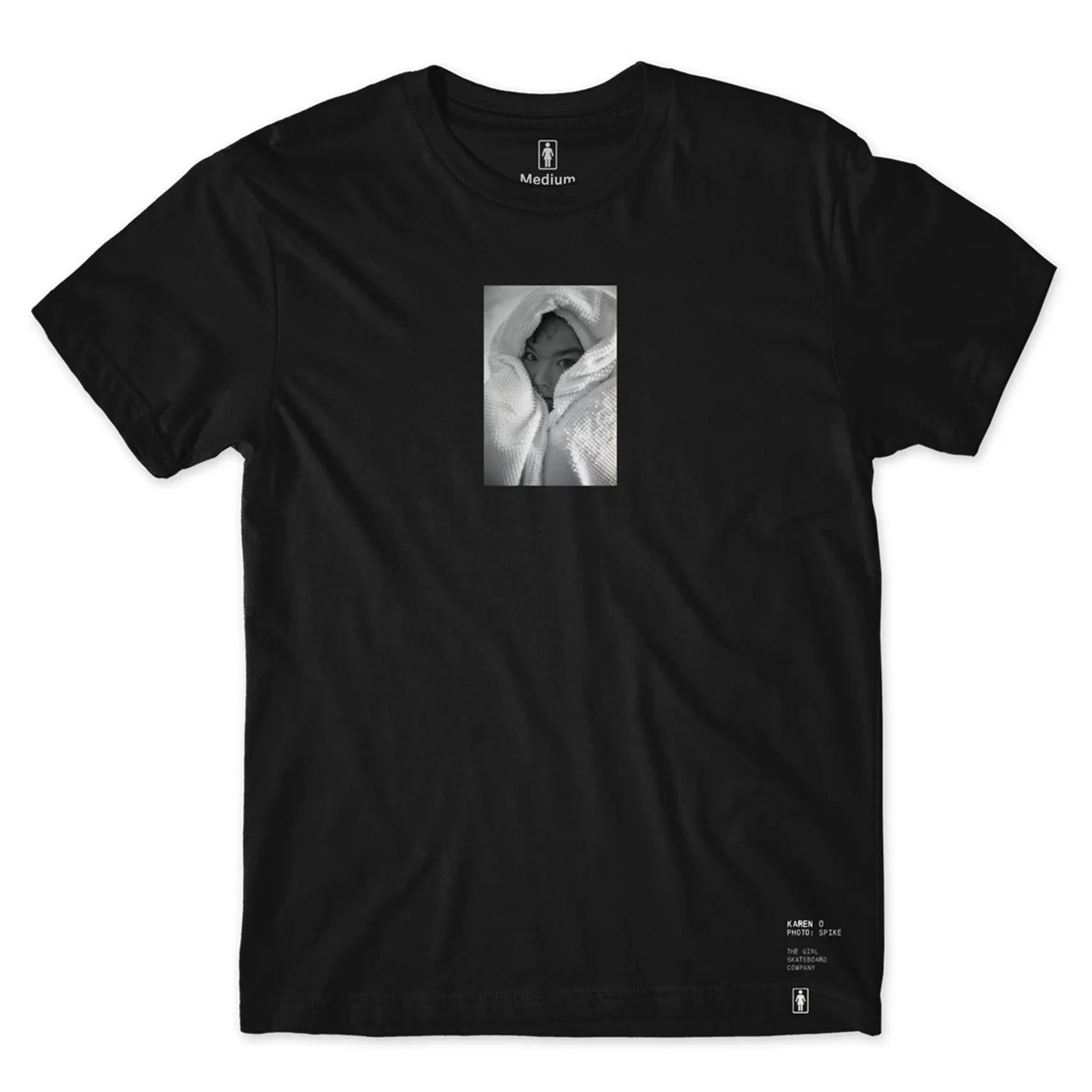 GIRL SPIKE JONZE BJORK PHOTO TEE BLACK