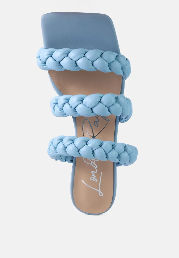 High Bae Braided Strap Casual Heels by London Rag