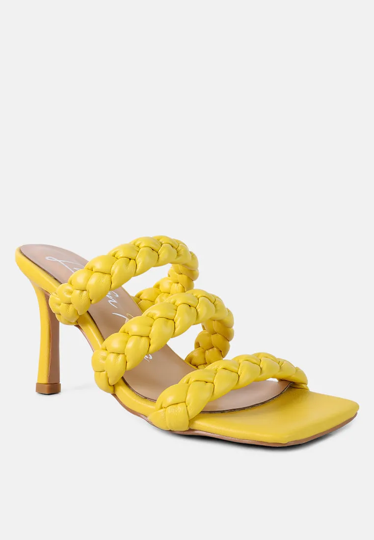 High Bae Braided Strap Casual Heels by London Rag