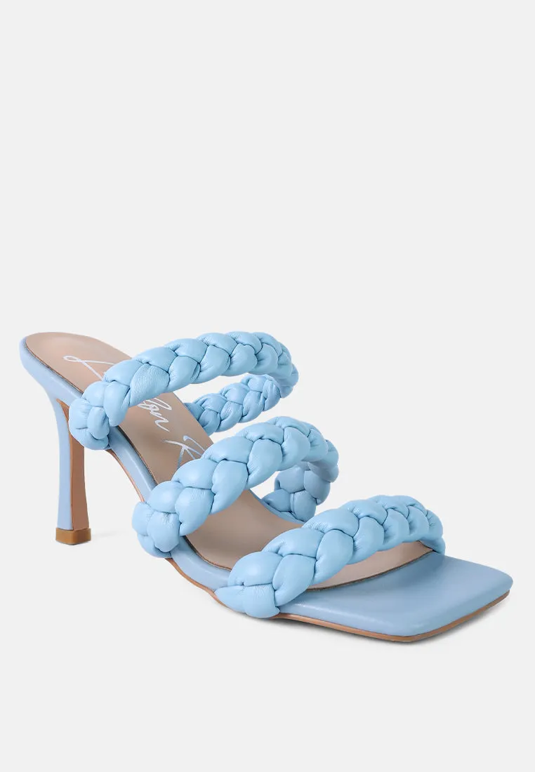 High Bae Braided Strap Casual Heels by London Rag
