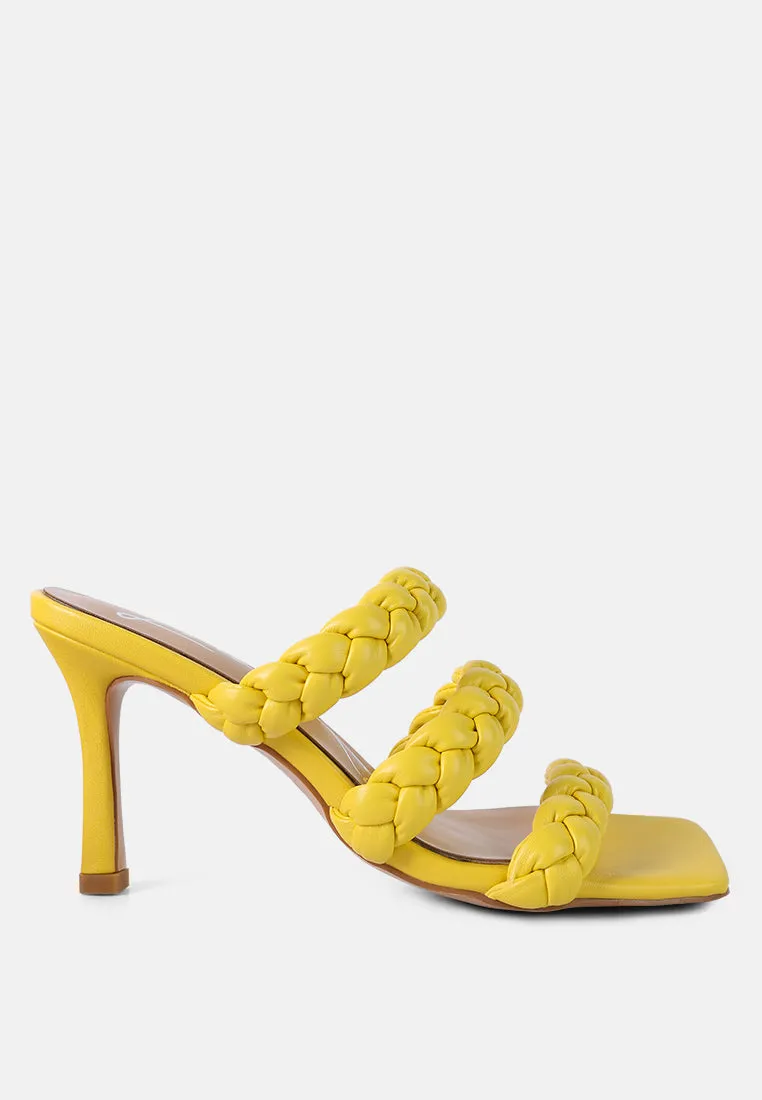 High Bae Braided Strap Casual Heels by London Rag