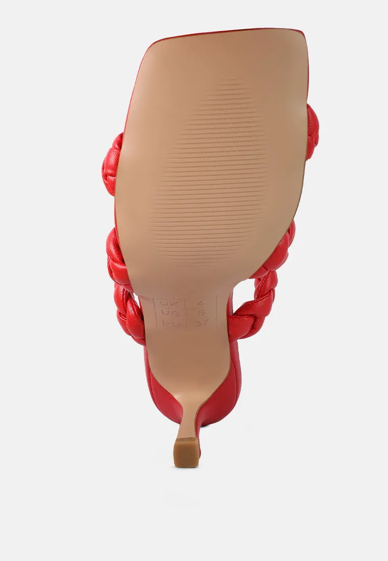 High Bae Braided Strap Casual Heels by London Rag