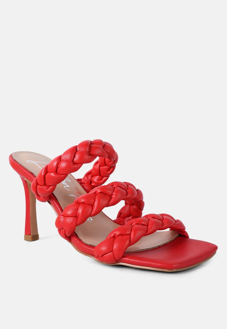 High Bae Braided Strap Casual Heels by London Rag