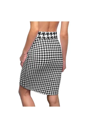 Houndstooth Women's Pencil Skirt
