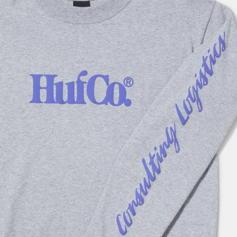 Huf Co L/S Tee | Heather Grey