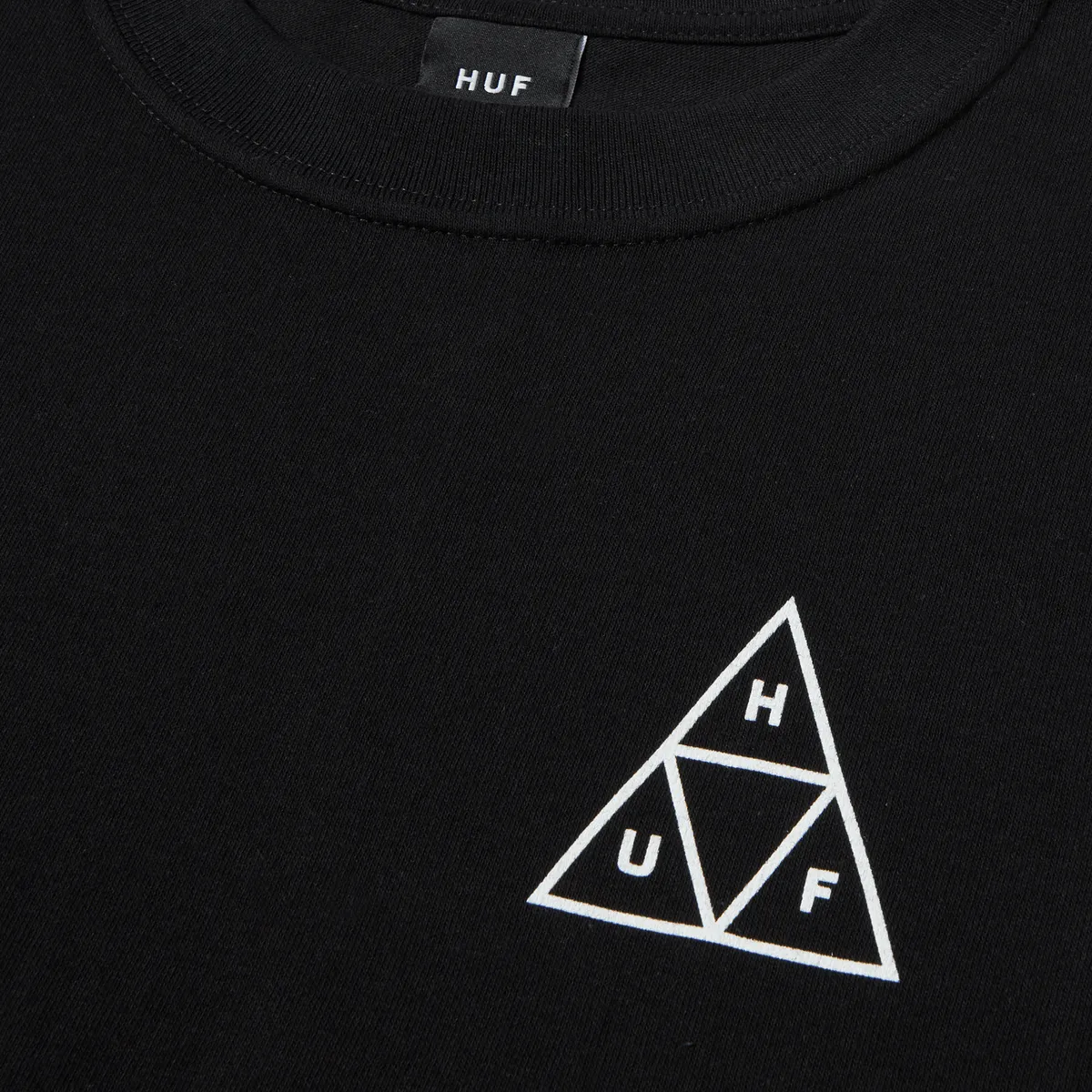 Huf Set Triple Triangle Short Sleeve T-Shirt Black TS01953 BLK