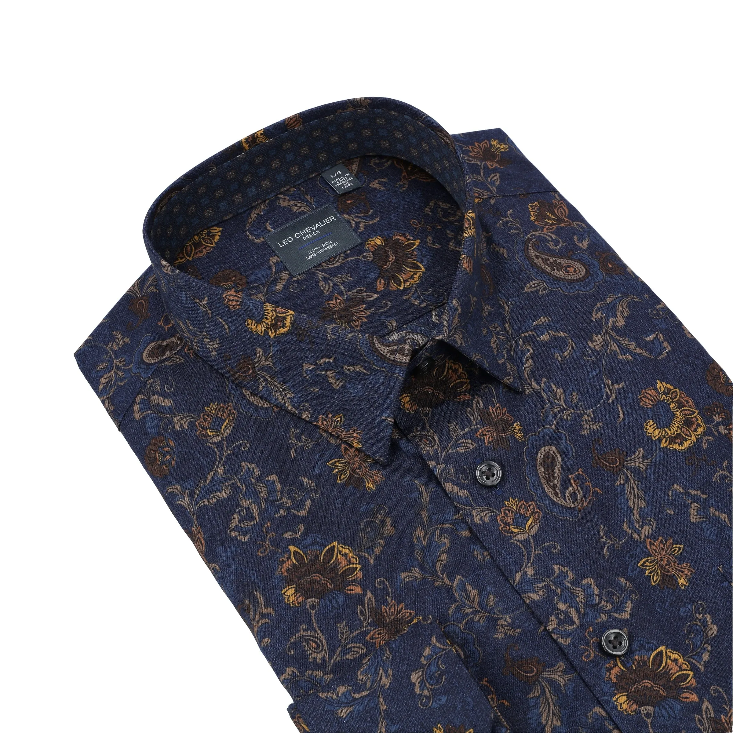 Leo Chevalier - Long Sleeve Shirt - Casual Fit - 100% Cotton - 623463