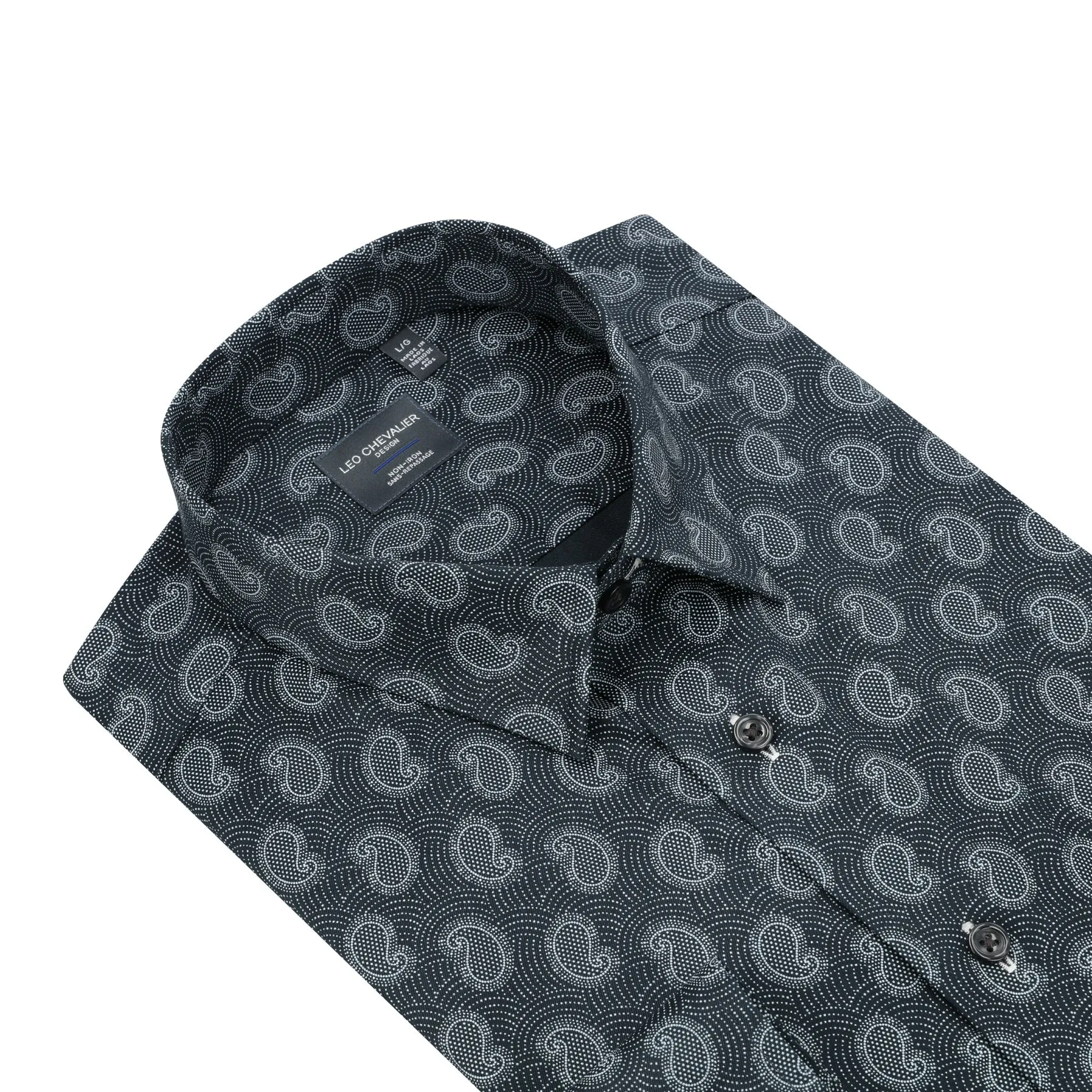 Leo Chevalier - Long Sleeve Shirt - Classic Fit - Big and Tall - 621473/QT