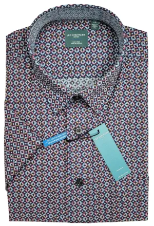 Leo Chevalier - Short Sleeve Shirt - Casual Fit - 100% Cotton Non-iron - 624381