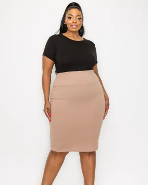 Molly Pencil Skirt | Mocha