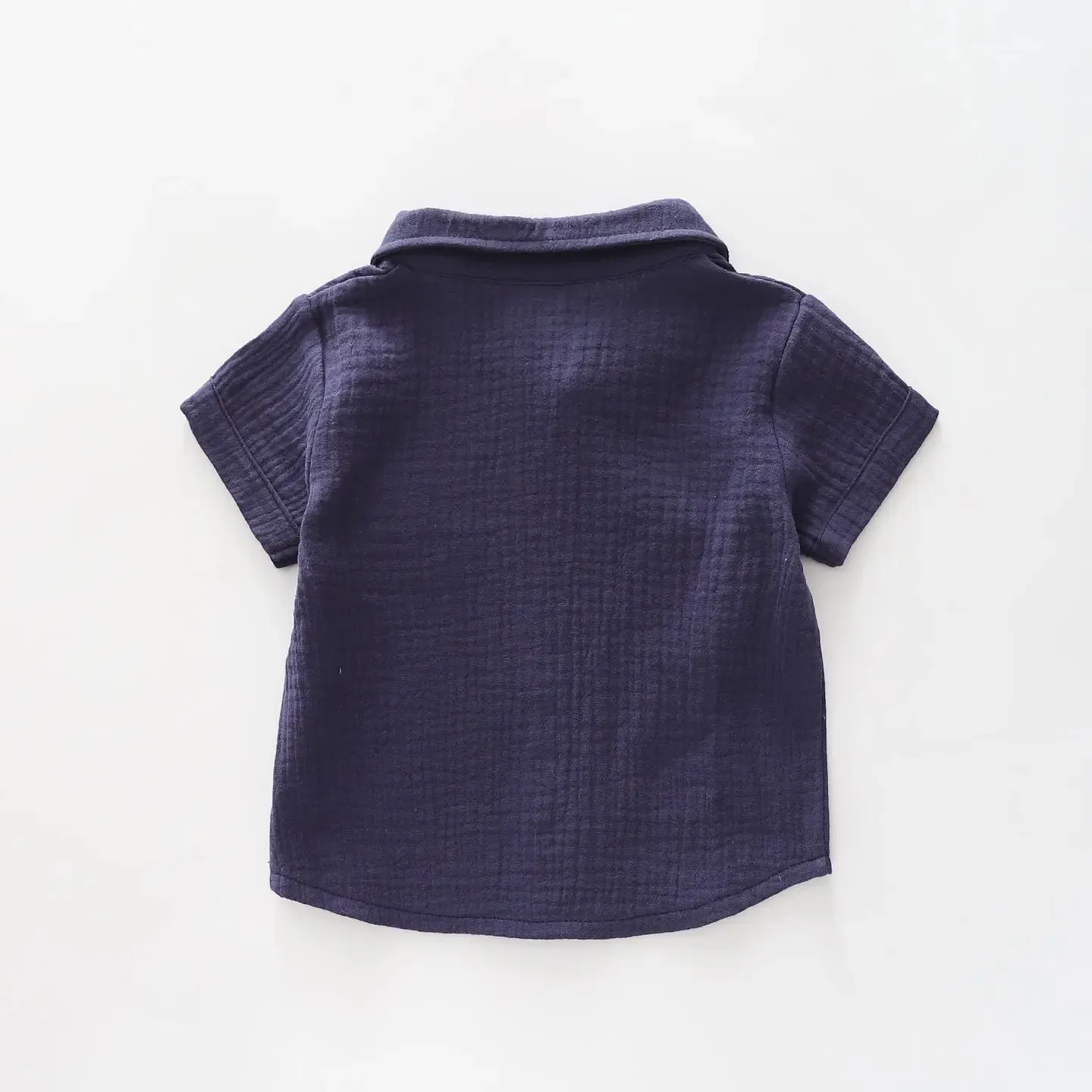 Navy Cheesecloth Shirt