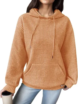 Oversized Hoodie for Women Womens Hoodie with Loose Pullover Long Sleeve Spliced with String Pockets