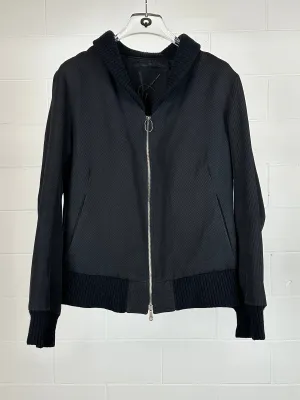 Ribbed Bomber Jacket