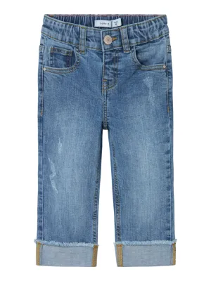 Rose Straight Jeans 9262-Medium Blue Denim