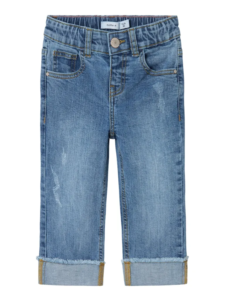 Rose Straight Jeans 9262-Medium Blue Denim