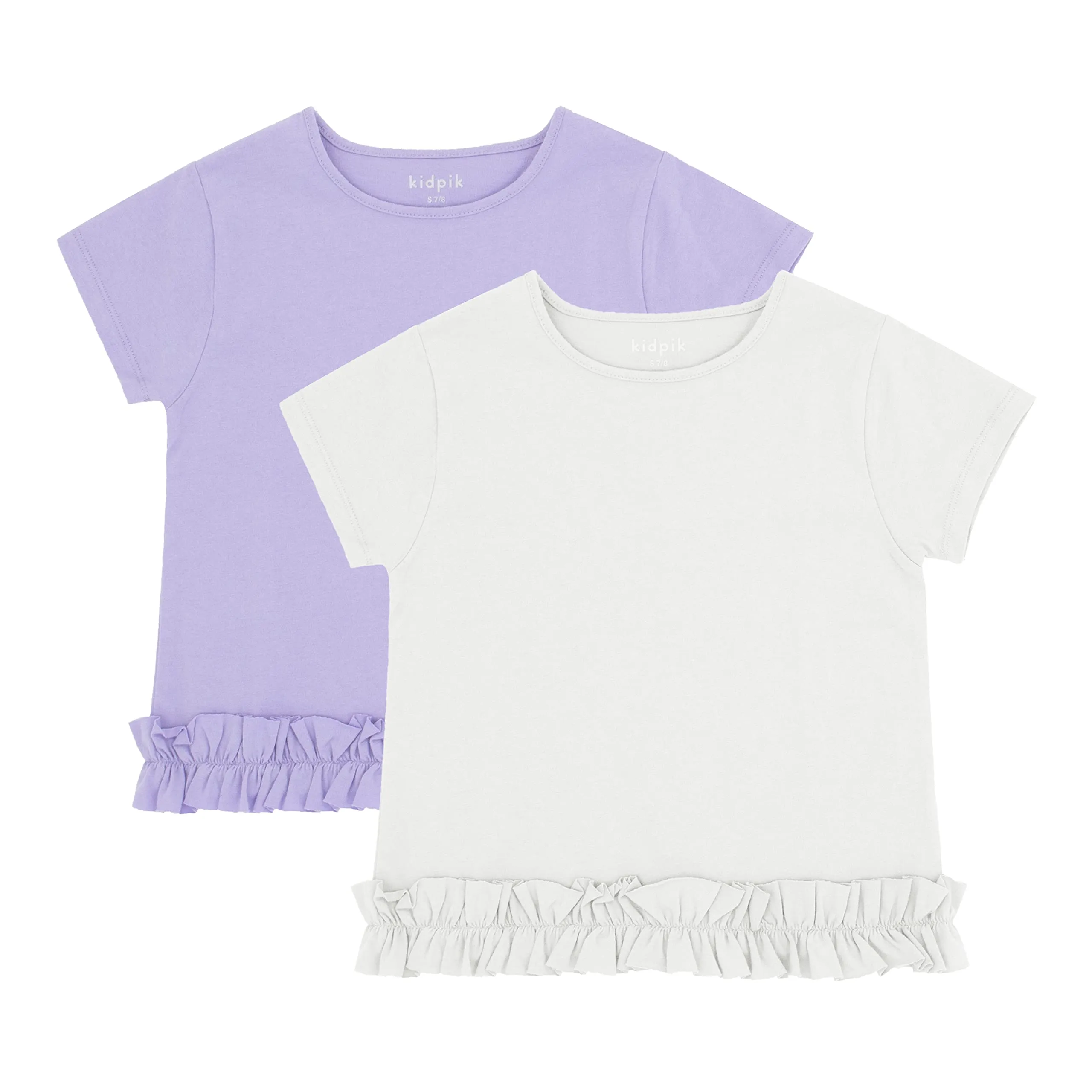Ruffle Edge Tee 2-Pack
