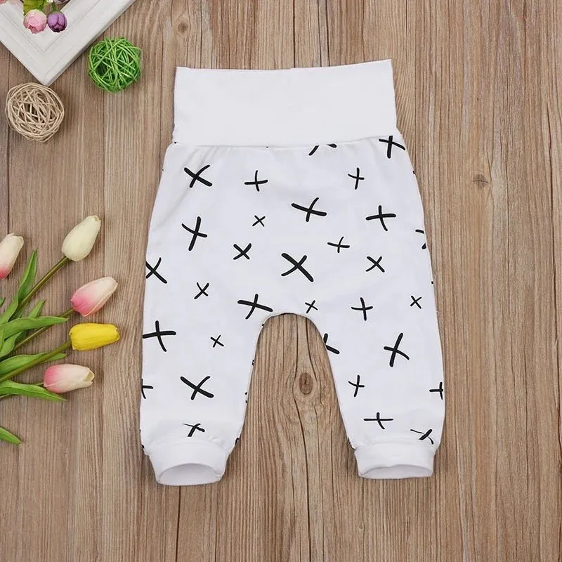 SALE Black and White Fox Baby Joggers