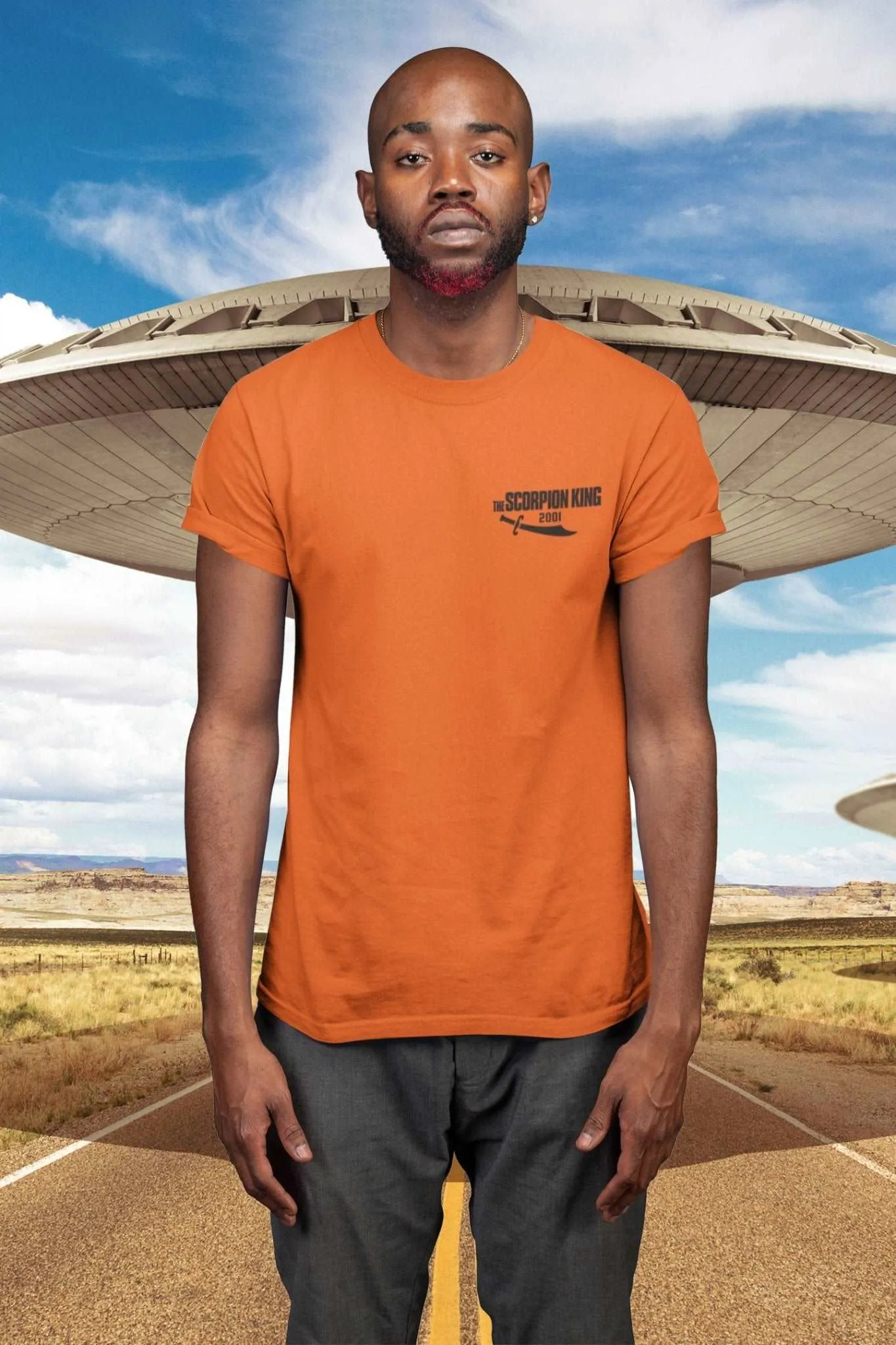 Scorpion King 2001 Crew Shirt - Nope Jordan Peele Inspired Unisex T-Shirt / Hoodie