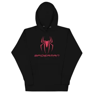 Spiderman Red Logo Printed Hoodie for Men and Women