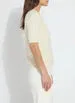Valentina Pearl Short Sleeve Sweater in Icing - Lysse 21-3457-M7