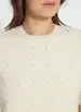 Valentina Pearl Short Sleeve Sweater in Icing - Lysse 21-3457-M7