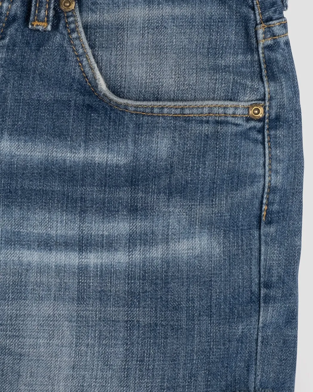 vintage medium wash lee denim short
