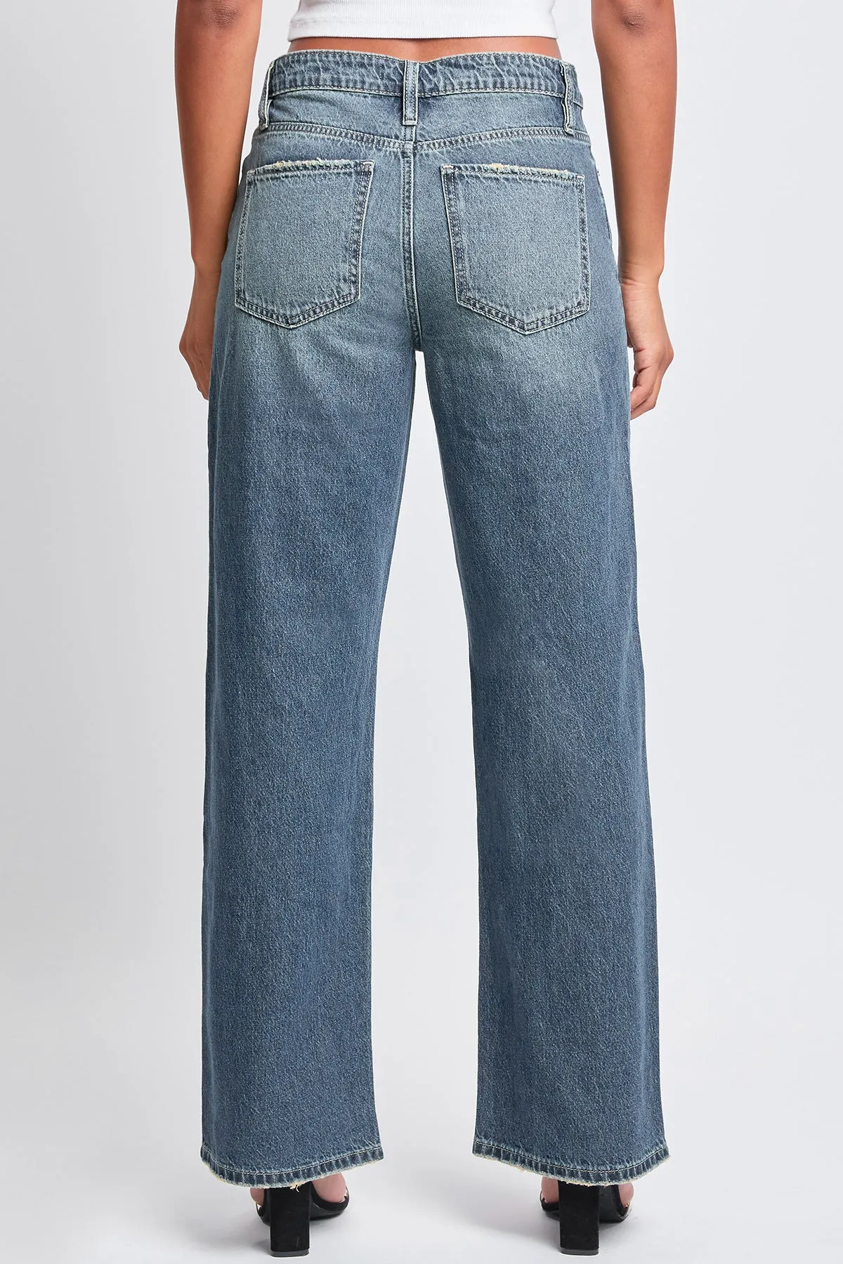 Women's Relaxed Wide Leg Rigid Denim Jeans