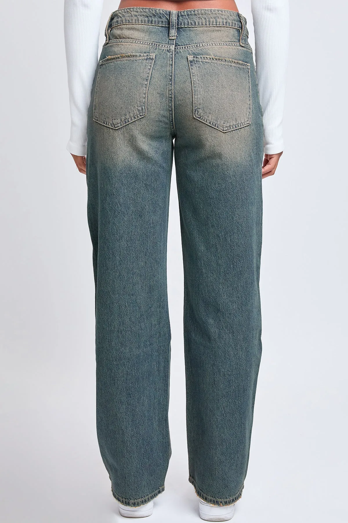 Women's Relaxed Wide Leg Rigid Denim Jeans