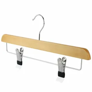 Wooden Kilt, Skirt  Trouser, Hangers With Clips, Coat Clothes Hangers