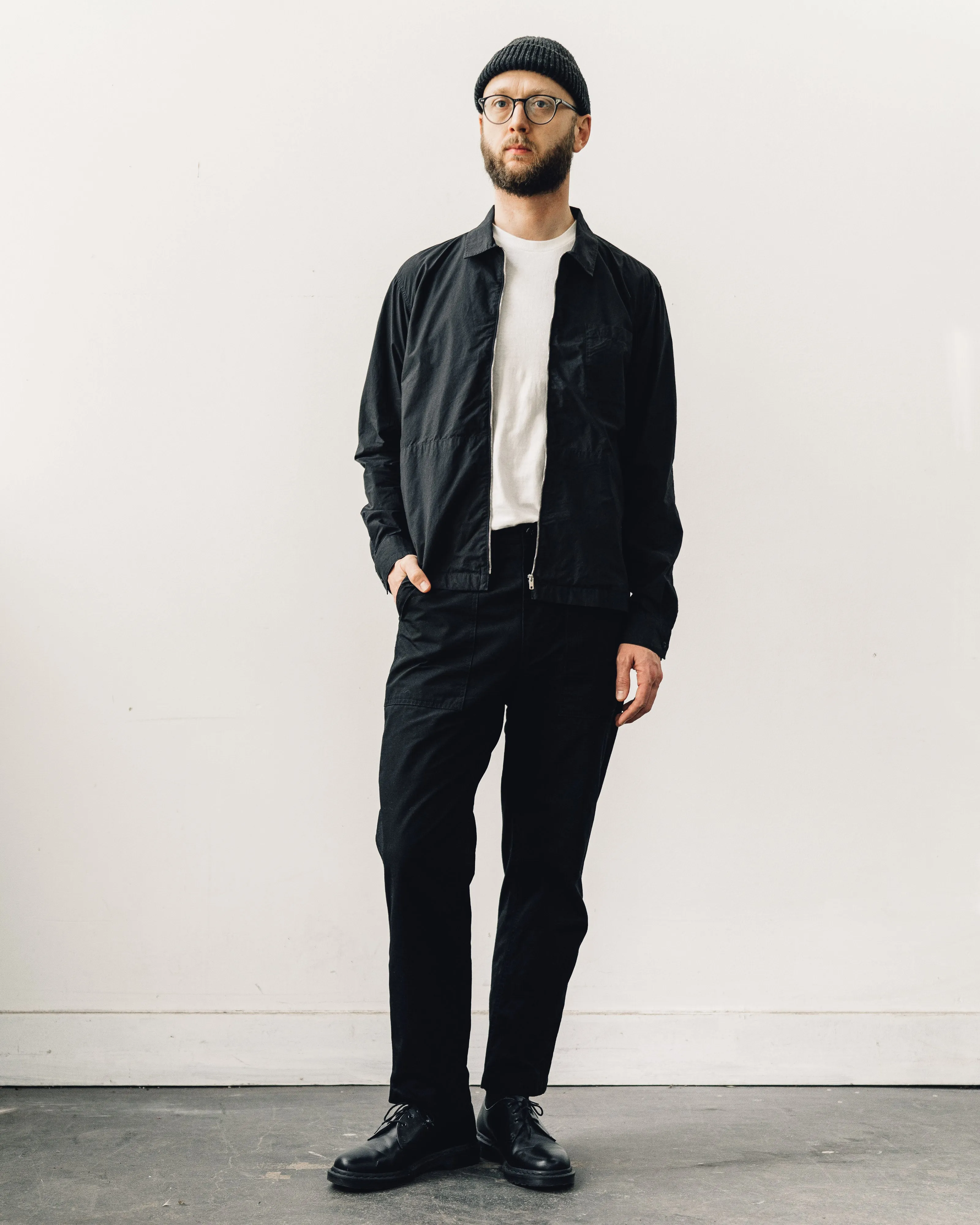 You Must Create Bowie Zip Shirt, Black